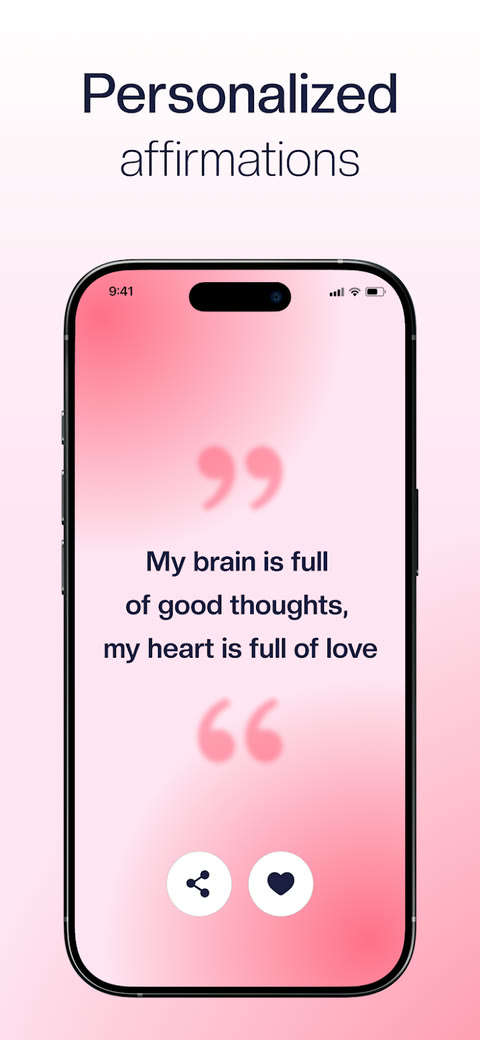 Personalized affirmation card